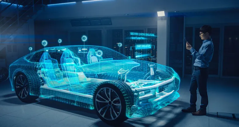 Students working on automotive CAN Bus experiments in a college lab